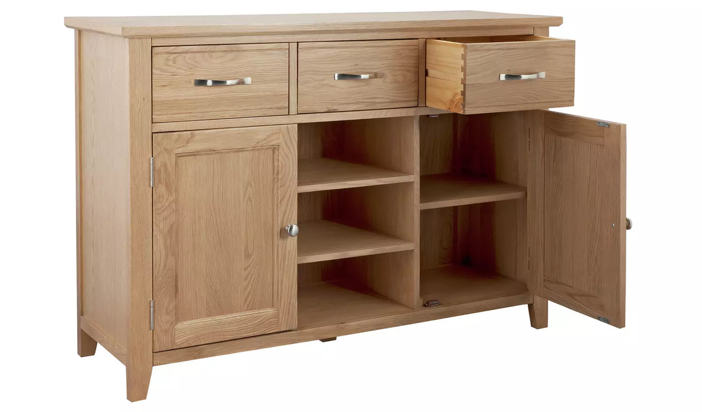 Assembled Islington Large Oak Veneer Sideboard