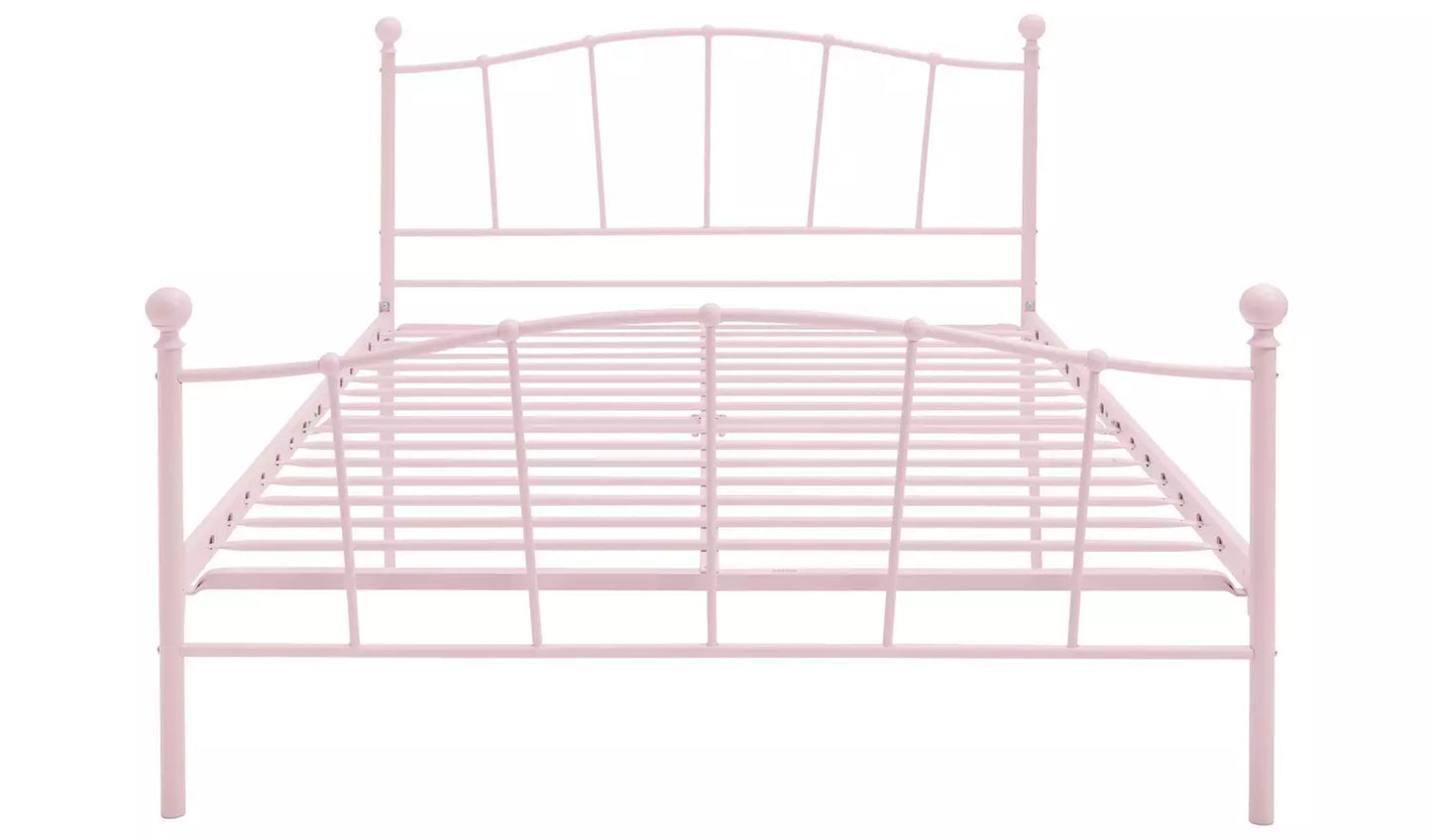 Fleur Small Double Metal Bed Frame - Pink