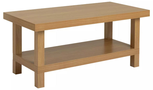 Assembled Stratford Oak Veneer Coffee Table - Natural