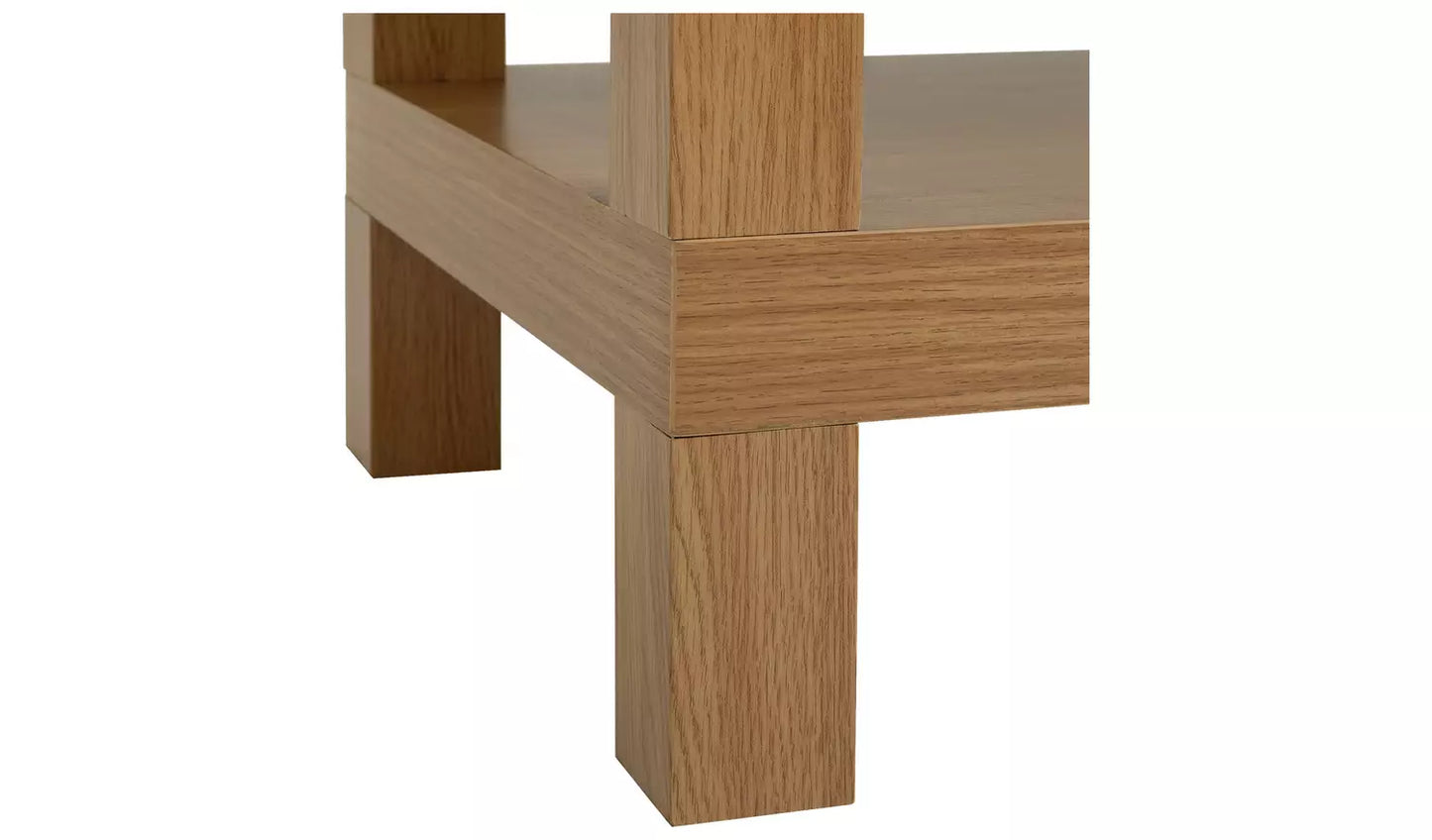Assembled Stratford Oak Veneer Coffee Table - Natural