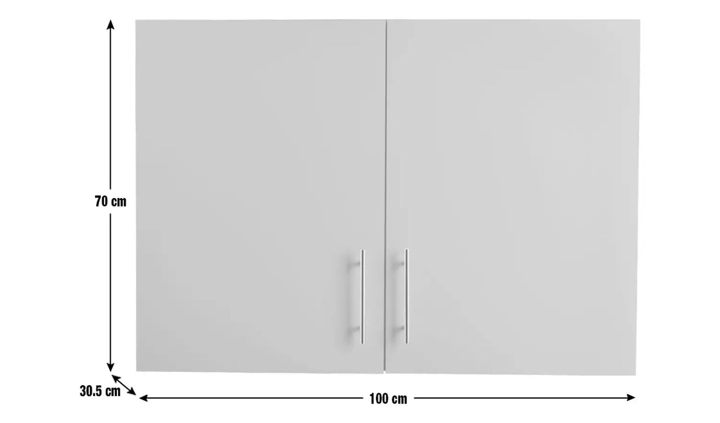 Athina 1000mm Fitted Kitchen Wall Unit - White