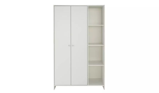 Seville 2 Door Open Shelf Wardrobe - White