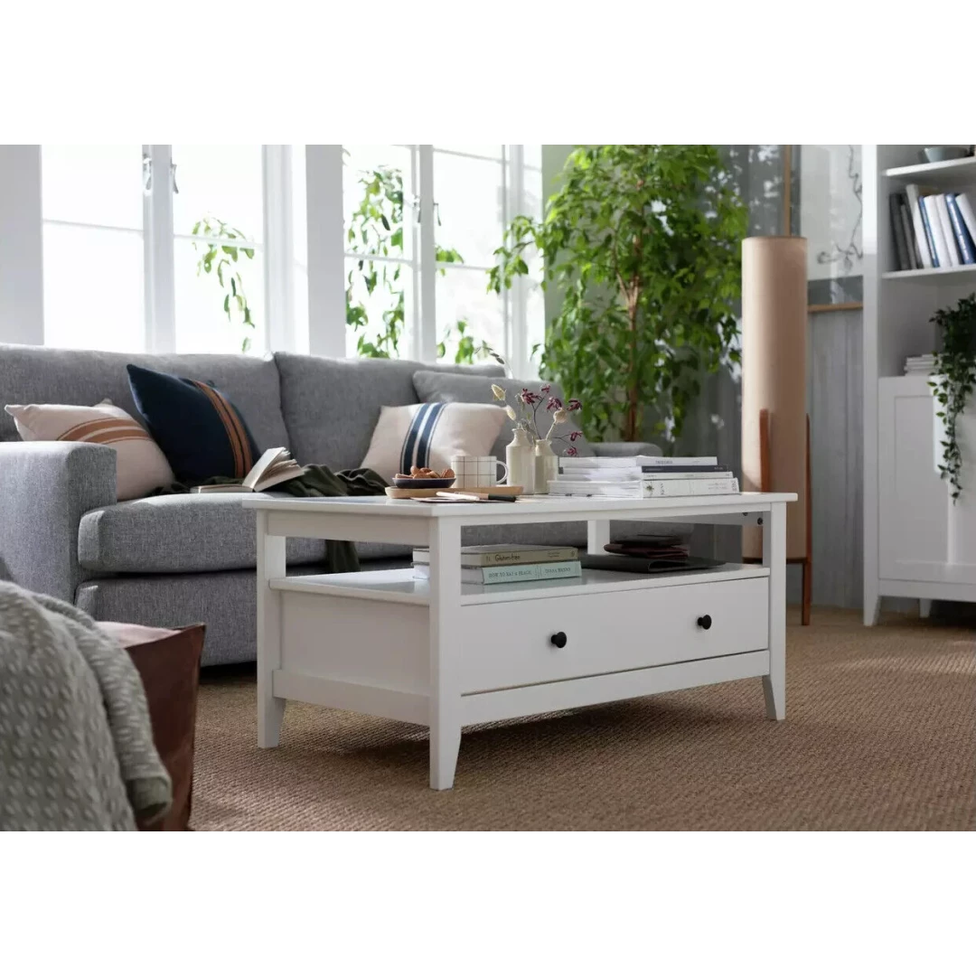 Minato 1 Drawer Coffee Table - White