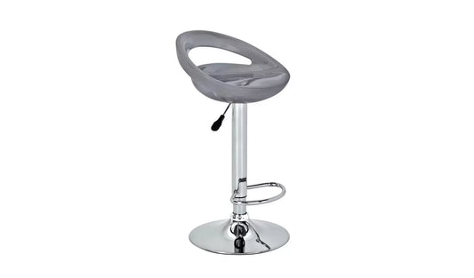 Assembled Pair of Gas Lift Bar Stool - Grey