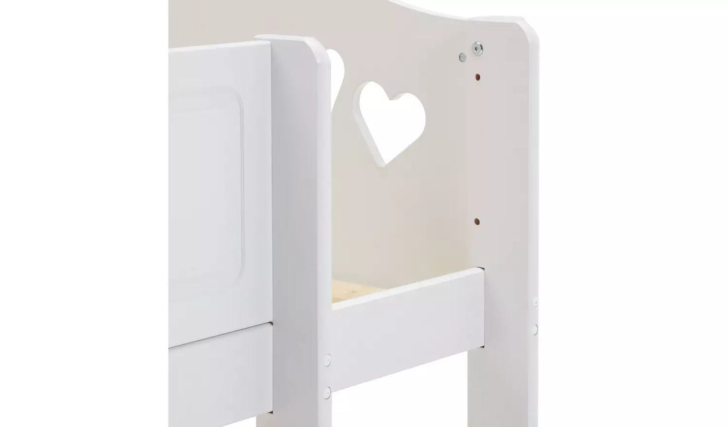 Mia Mid Sleeper Bed Frame - White