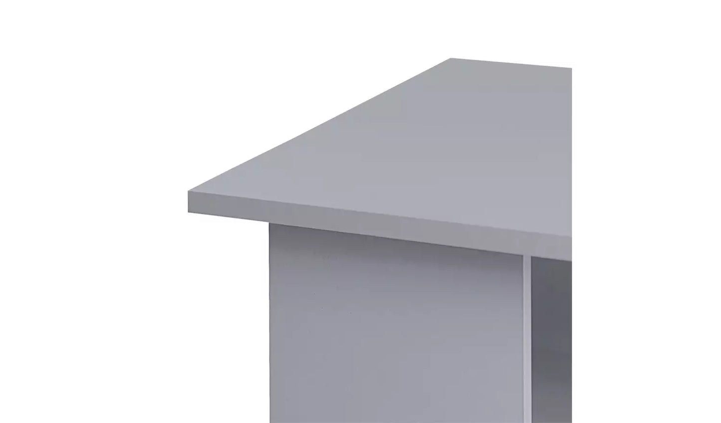 Assembled Malibu 3 Drawer Office Desk - Grey
