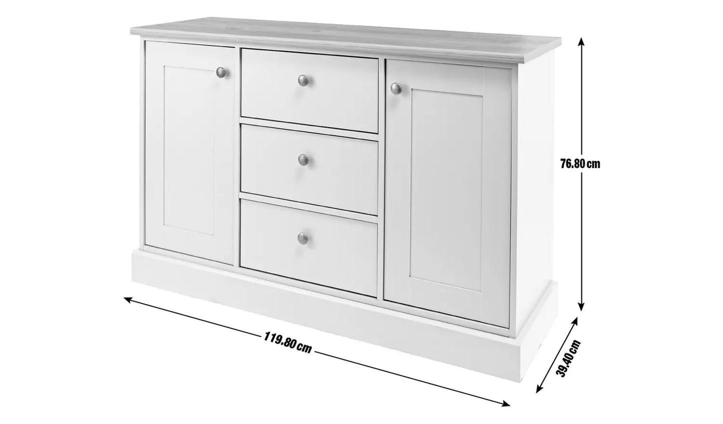 Winchester 2 Door 3 Drawer Sideboard - Grey