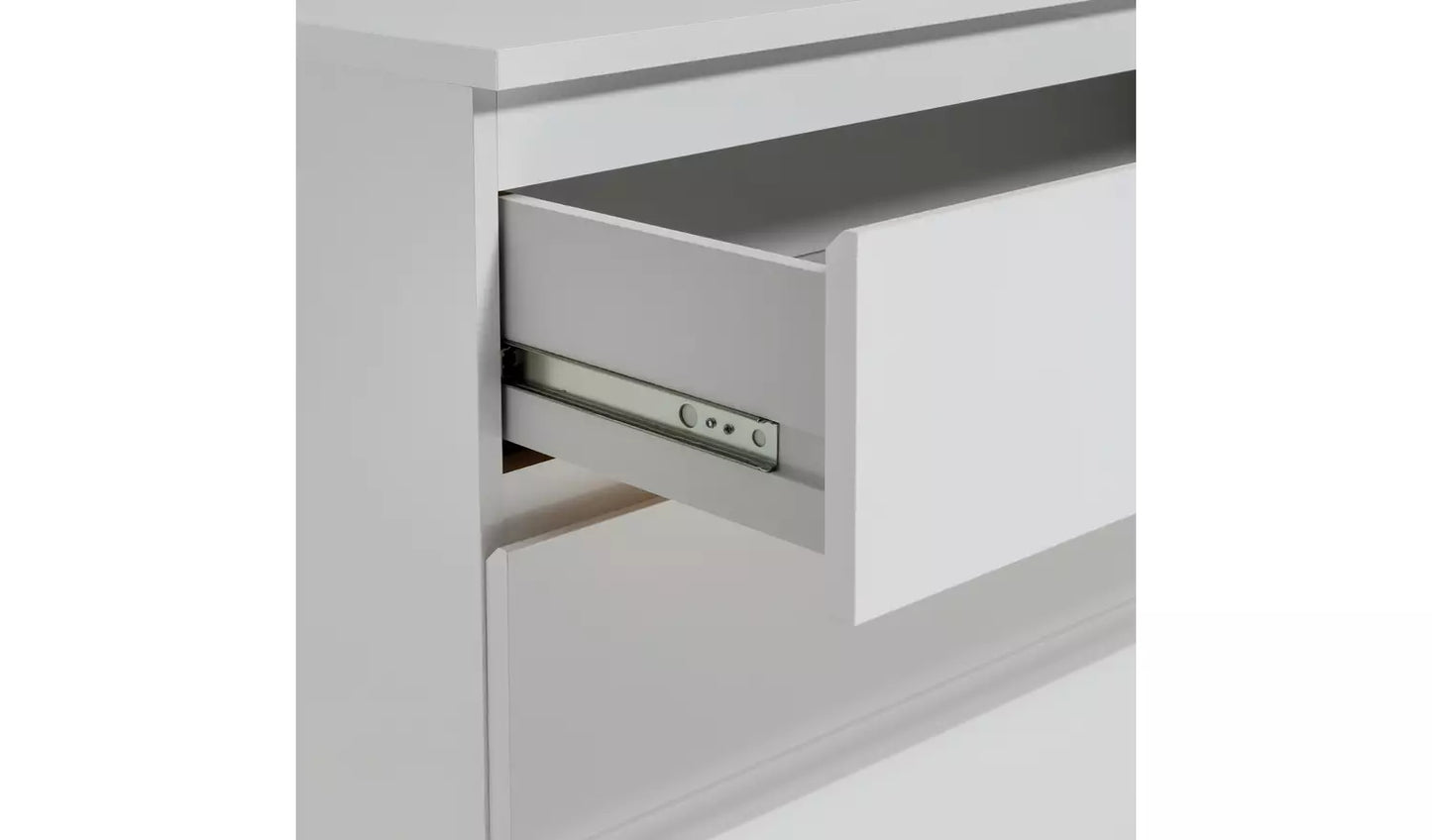 Assembled Habitat Jenson Gloss 3 Drawer Chest - White