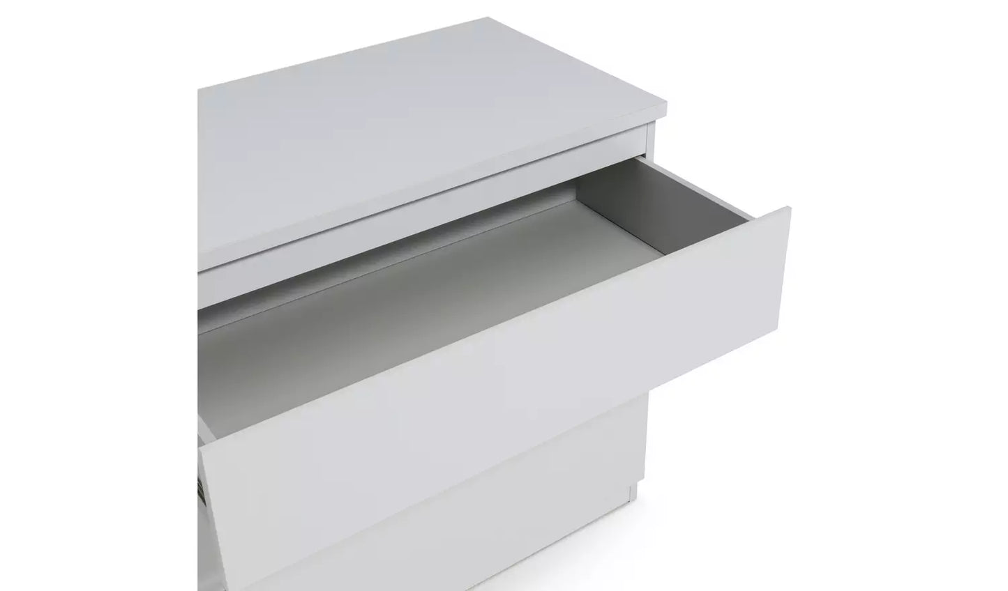 Assembled Habitat Jenson Gloss 3 Drawer Chest - White