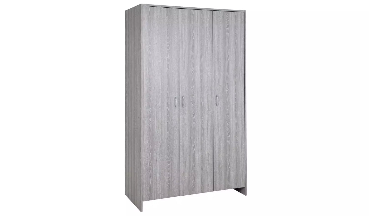 Seville 3 Door Wardrobe - Grey Oak Effect