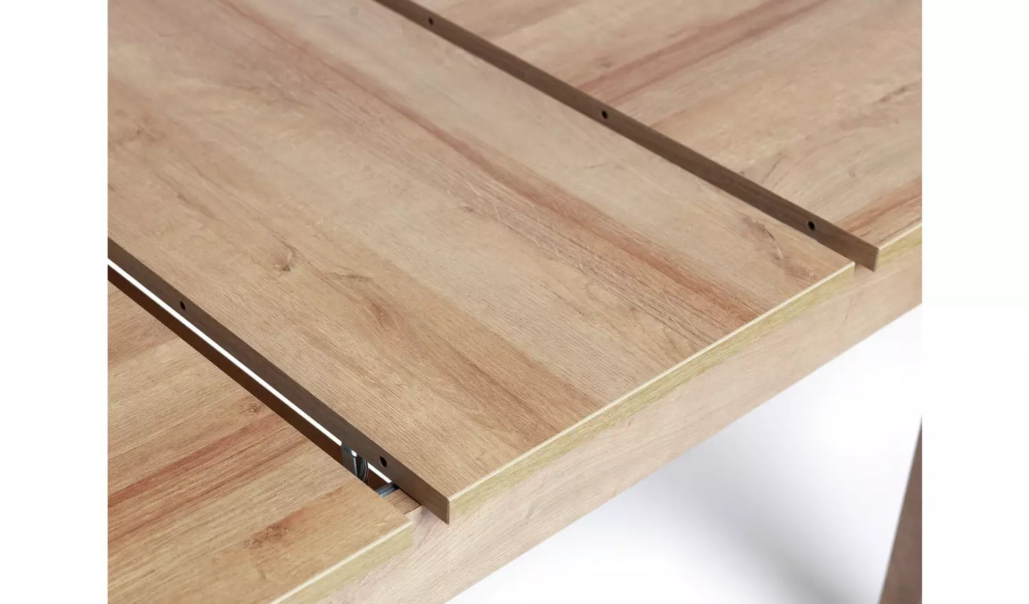 Assembled Miami Extending Oak Dining Table - Oak Effect