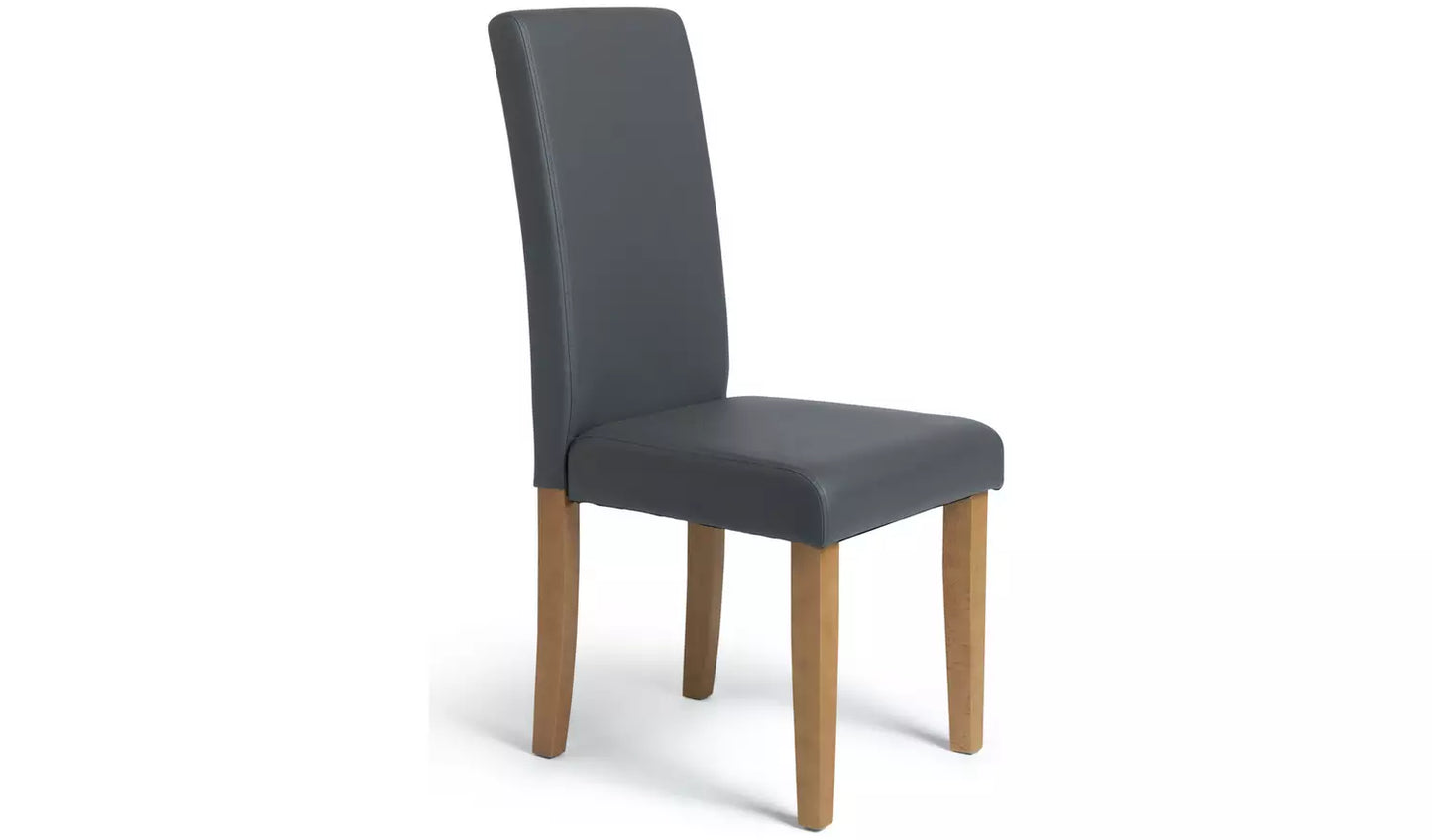Miami Oak Dining Table & 4 Charcoal Chairs