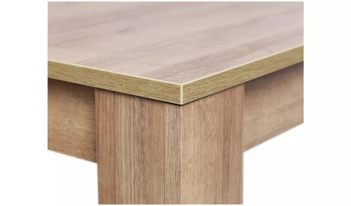 Assembled Miami Extending Oak Dining Table - Oak Effect