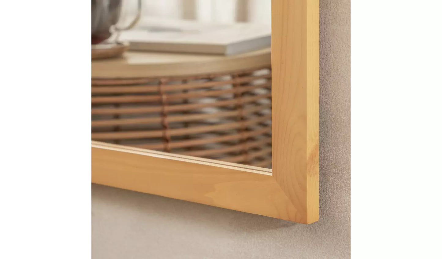 Oak Effect Full Length Wall Mirror - 126x36cm