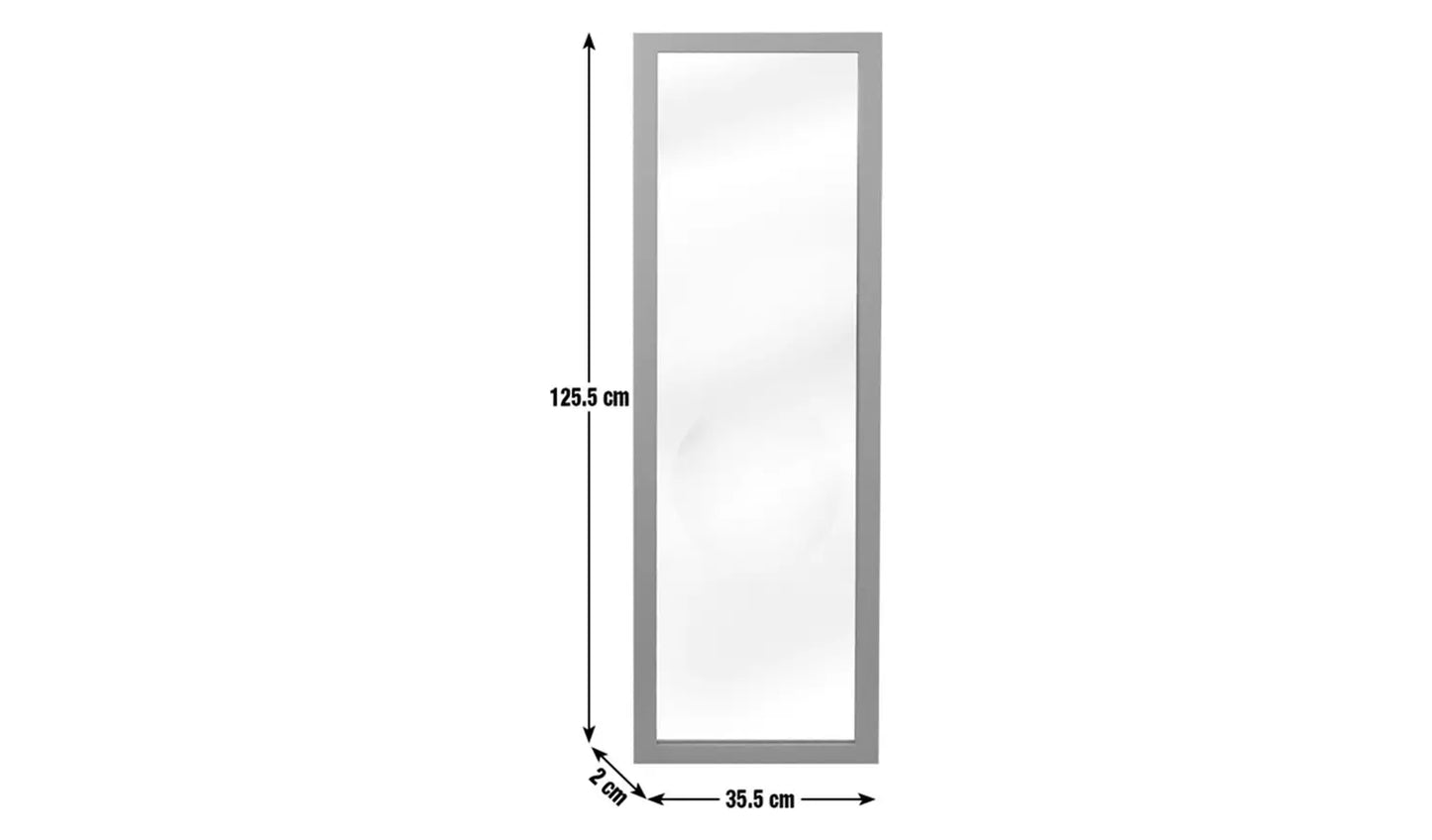 Oak Effect Full Length Wall Mirror - 126x36cm