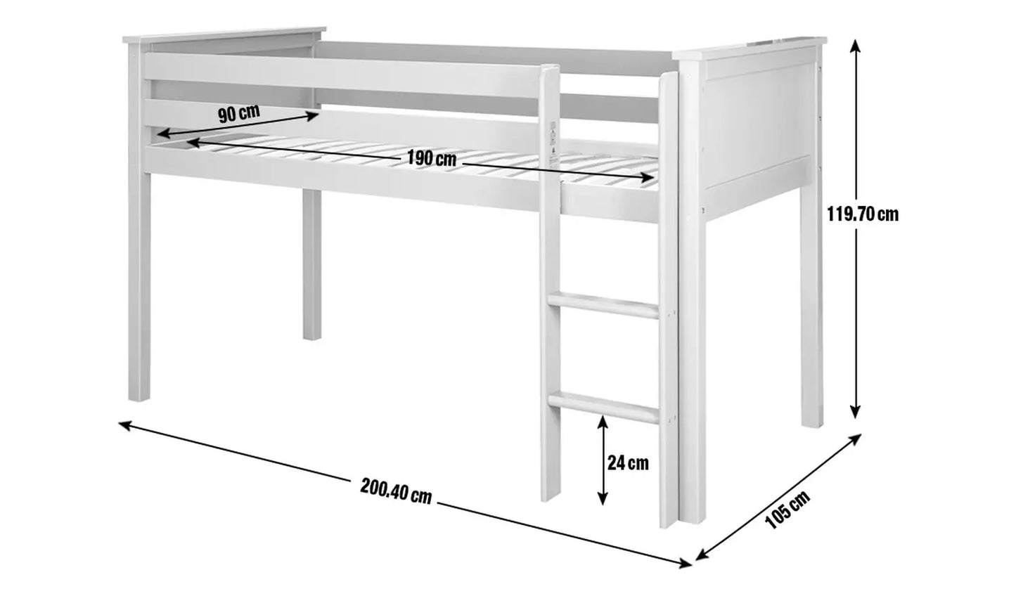 Habitat Brooklyn Mid Sleeper Bed Frame - Grey