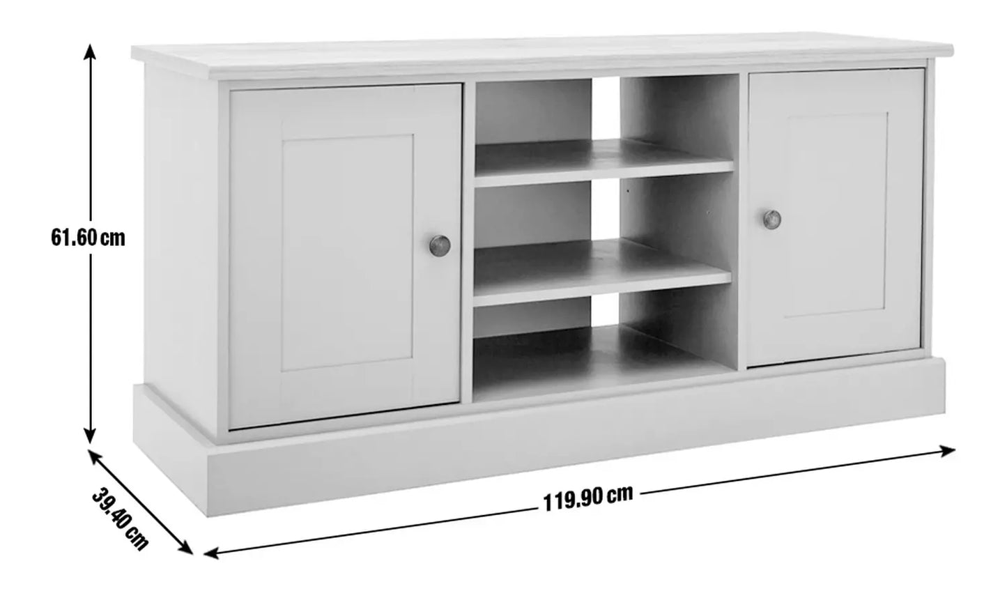 Assembled Winchester 2 Door Sideboard and TV Unit - Grey