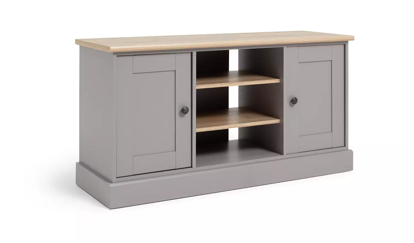 Assembled Winchester 2 Door Sideboard and TV Unit - Grey