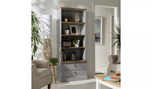Assembled Winchester Bookcase - Grey