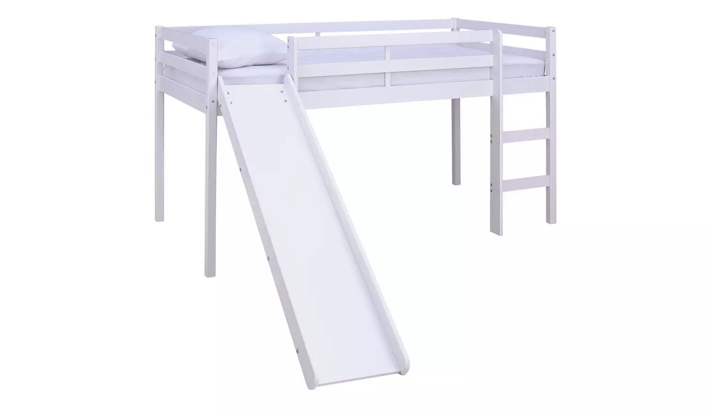 Kaycie Mid Sleeper with Slide - White