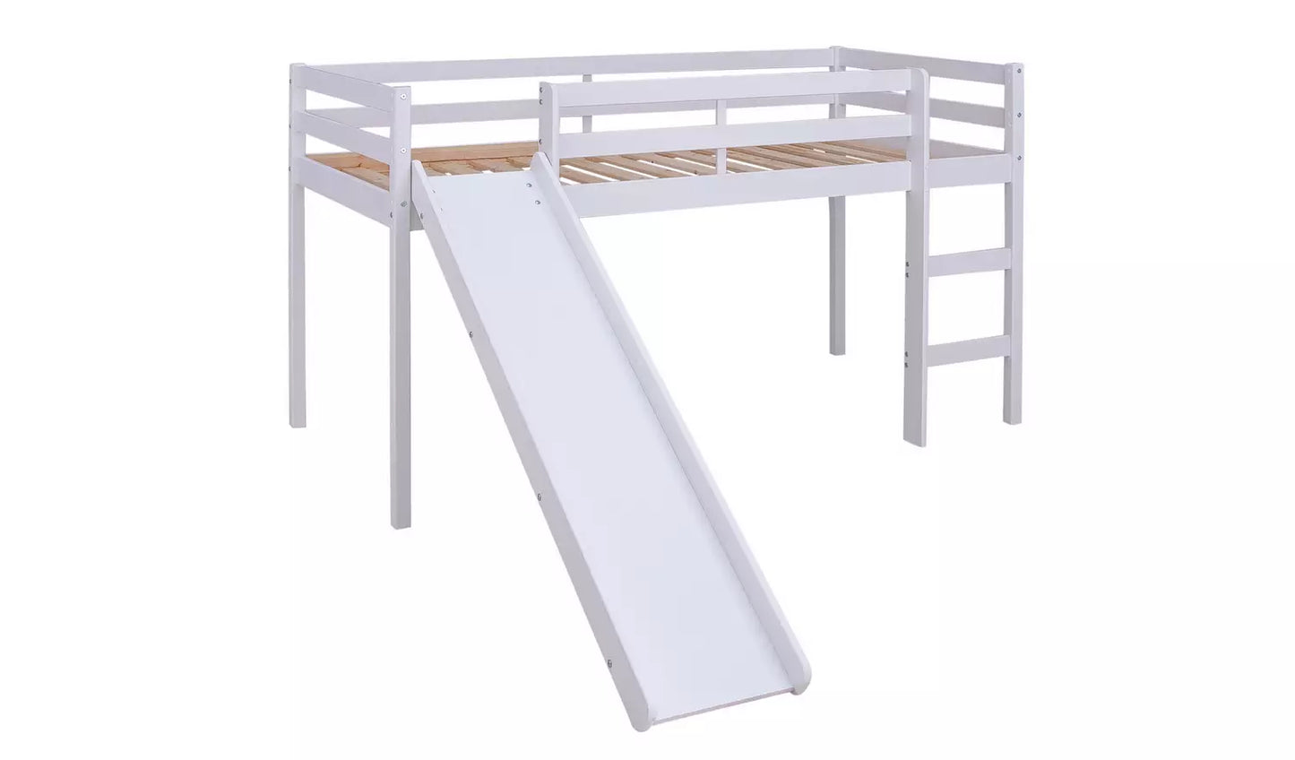 Kaycie Mid Sleeper with Slide - White