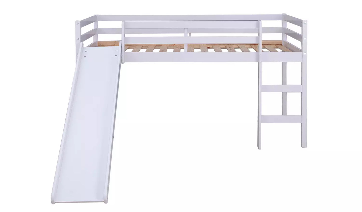 Kaycie Mid Sleeper with Slide - White