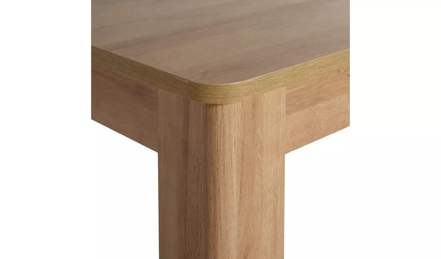 Miami Curve Extending Oak Effect Dining Table