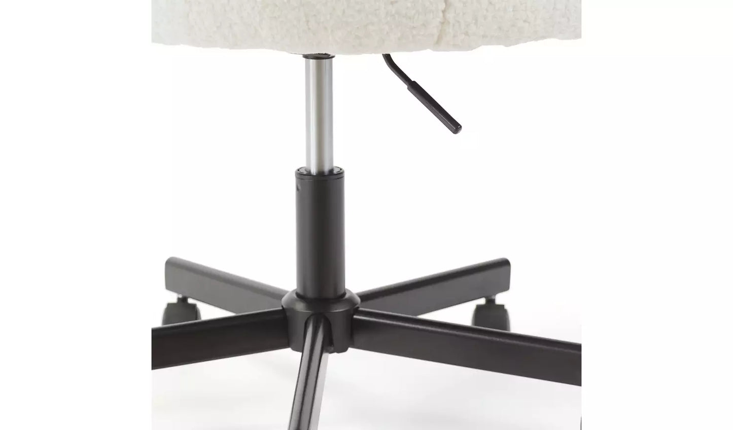 Habitat Sonny Fabric Office Chair - Black & White
