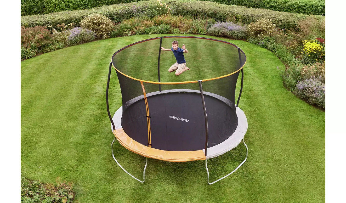 Sportspower 10ft Outdoor Kids Trampoline with Enclosure