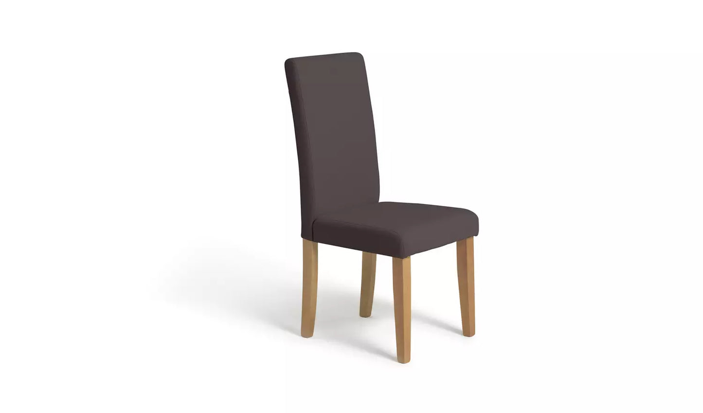 Miami Curve Extending Table & 6 Chocolate Chairs