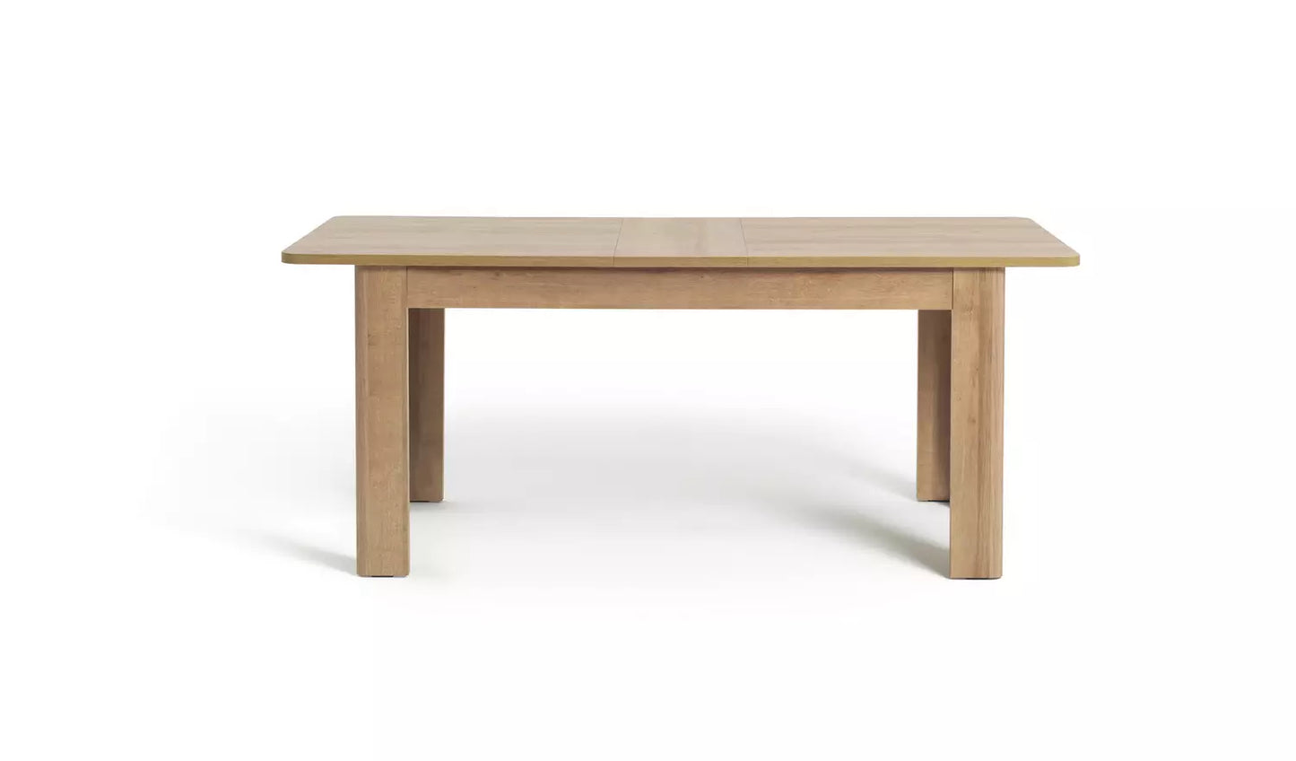 Miami Curve Extending Table & 6 Chocolate Chairs