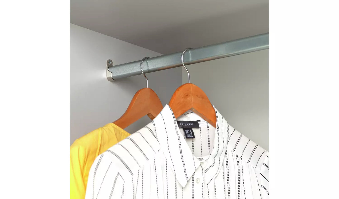 Habitat Holsted Small White & Mirror Wardrobe