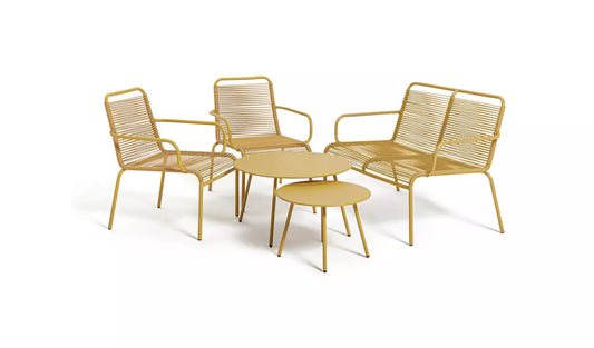 Habitat Ipanema 4 Seater Rattan Effect Garden Sofa Set