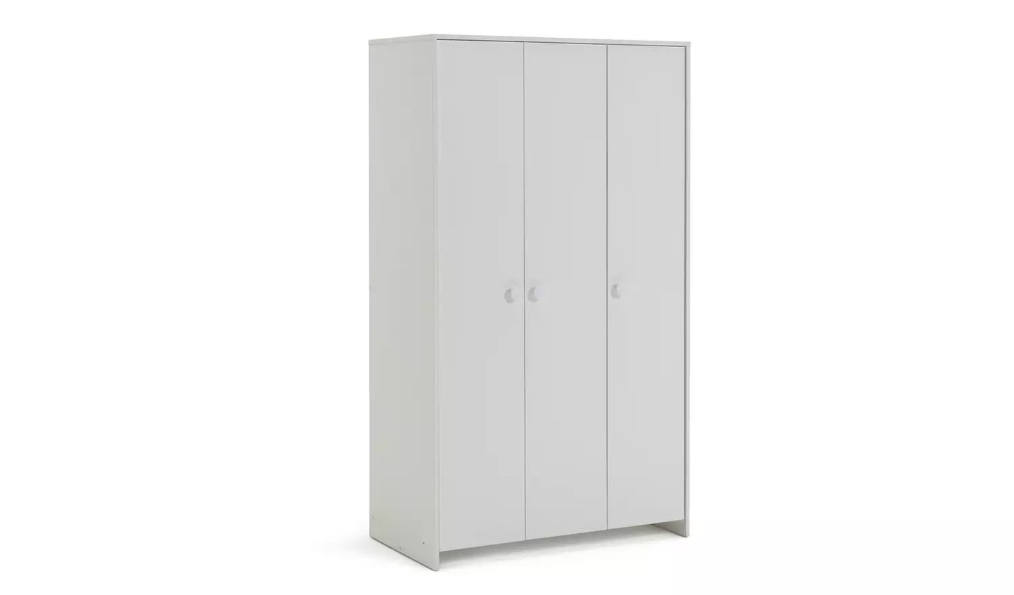 Kids Juno 3 Door Wardrobe - White