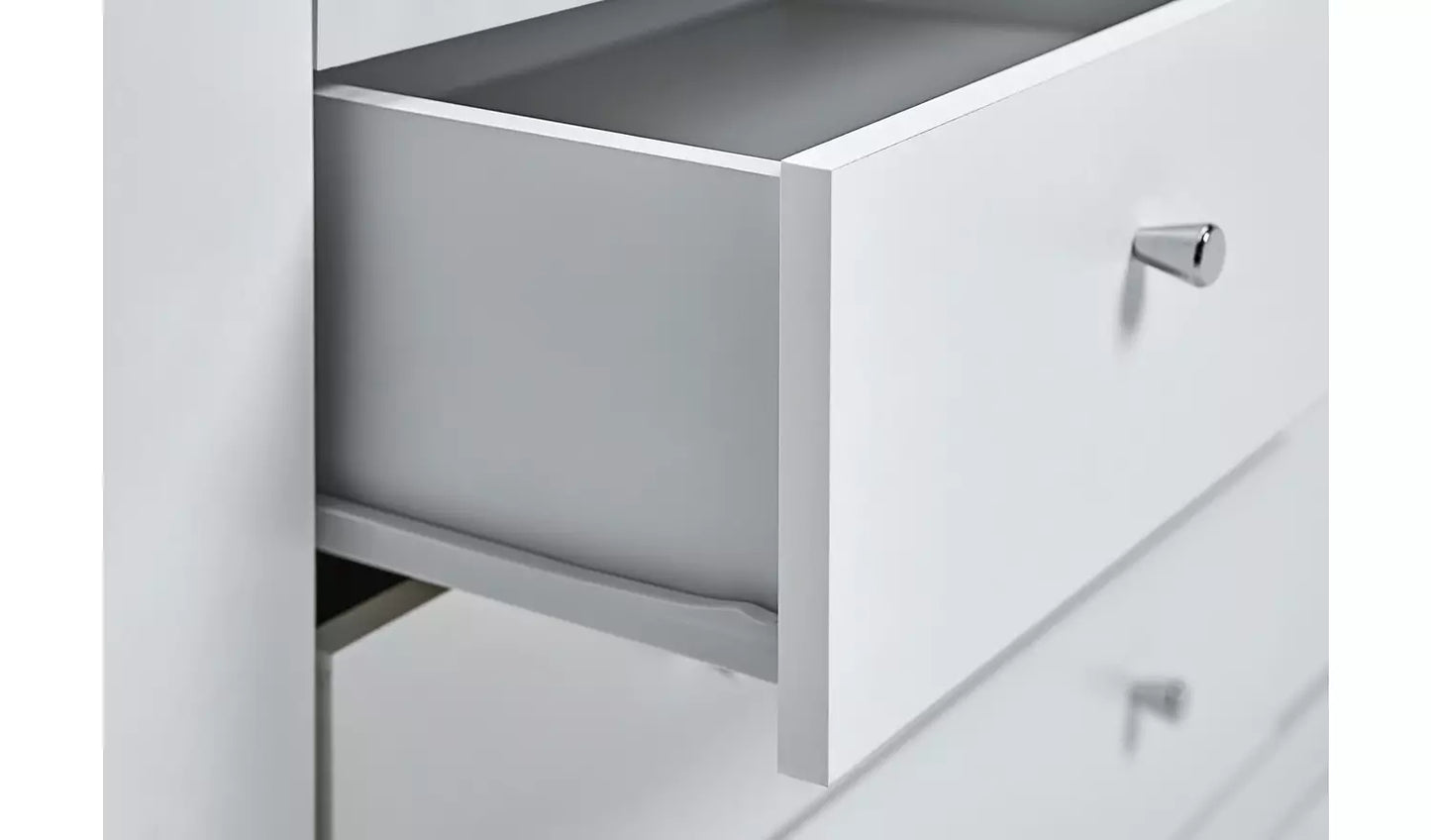 Malibu 4 Door 3 Drawer Wardrobe - White