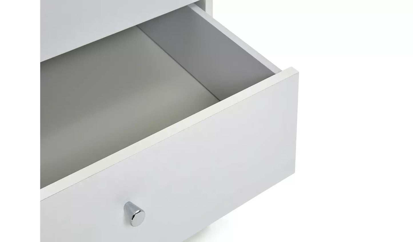Assembled Malibu 3 Door 4 Drawer Mirror Wardrobe - White