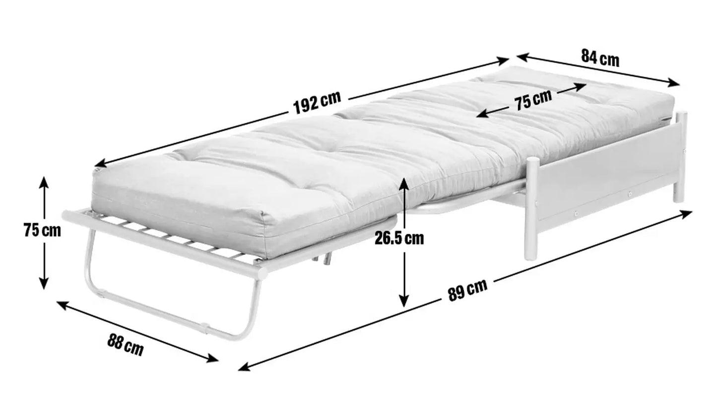 Single Futon Metal Sofa Bed PART