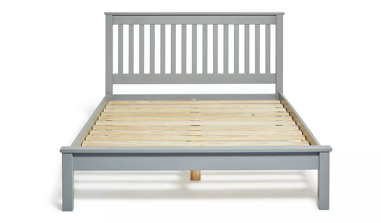Habitat Aspley Double Wooden Bed Frame - Grey