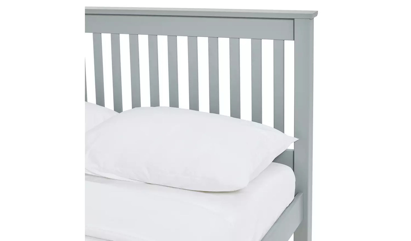 Habitat Aspley Double Wooden Bed Frame - Grey