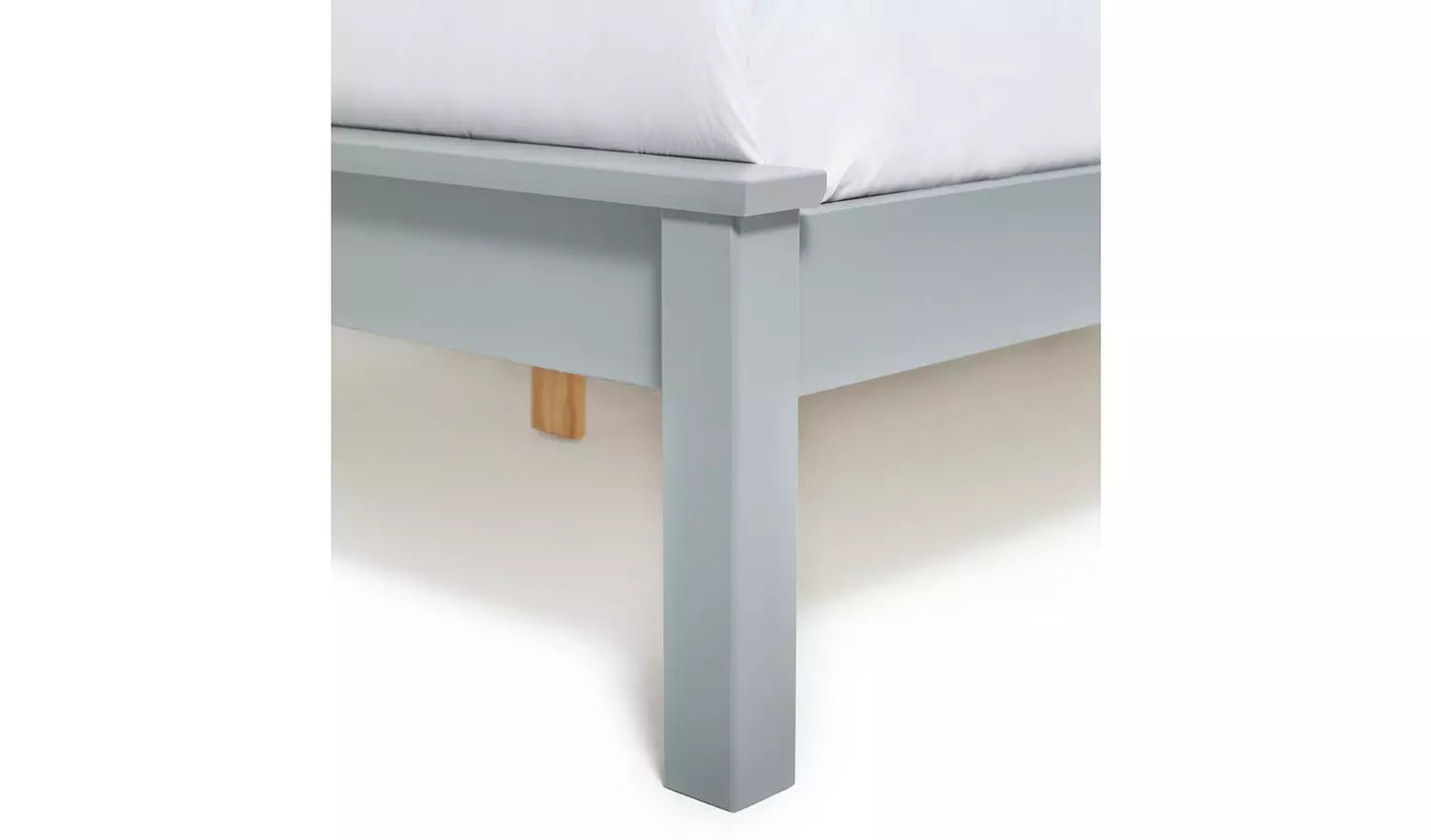 Habitat Aspley Double Wooden Bed Frame - Grey