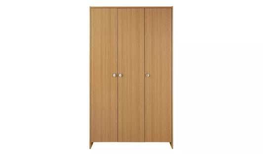Assembled Seville 3 Door Wardrobe - Oak Effect (Left Side Minor Damaged)