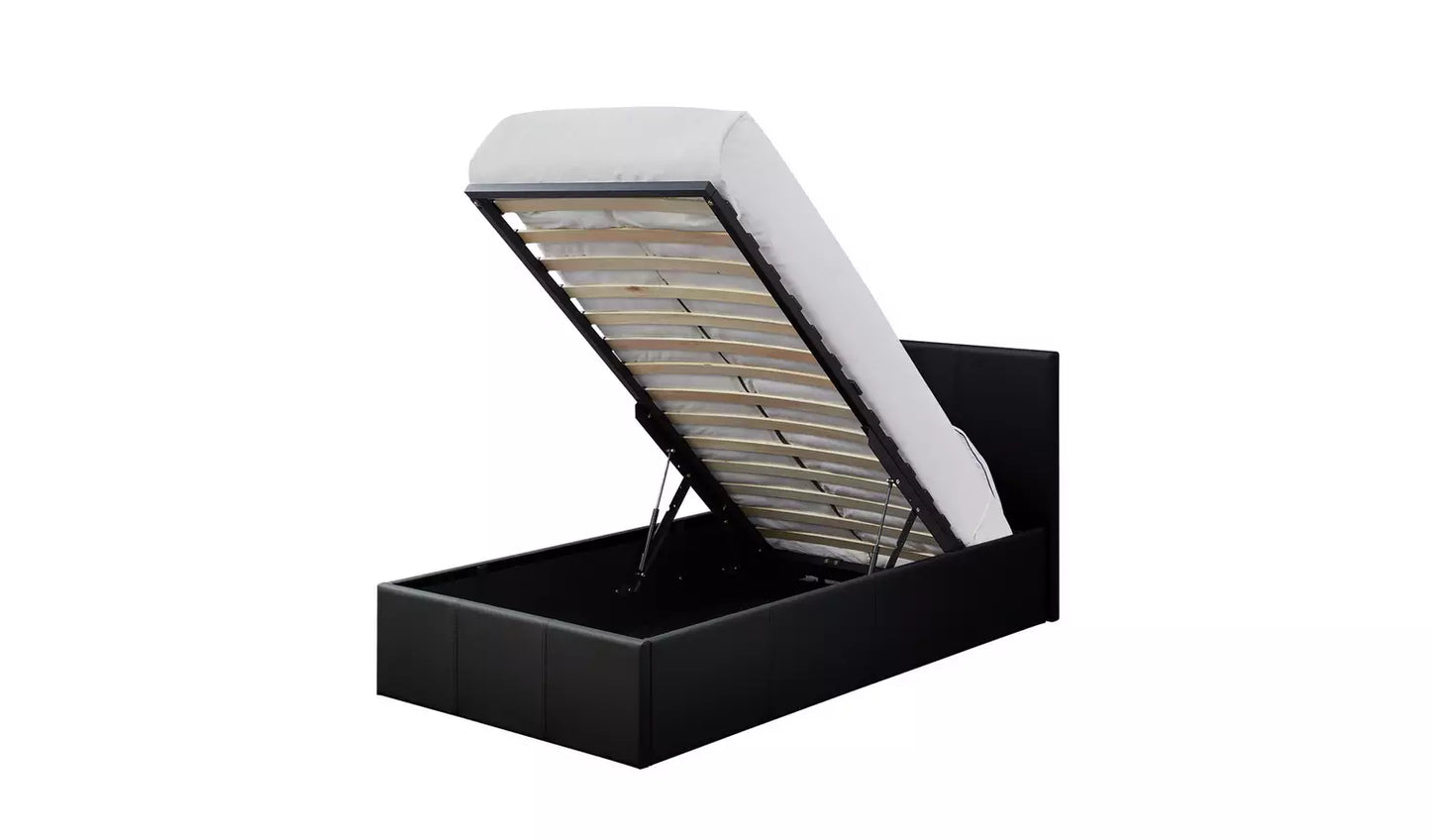 Lavendon Single End Open Ottoman Bed Frame - Black