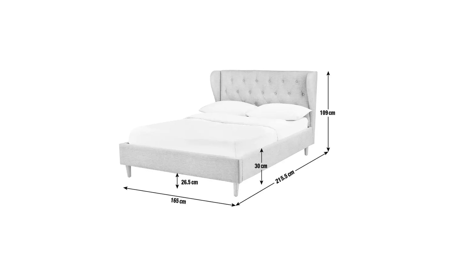 Condor Kingsize Fabric Bed Frame - Grey
