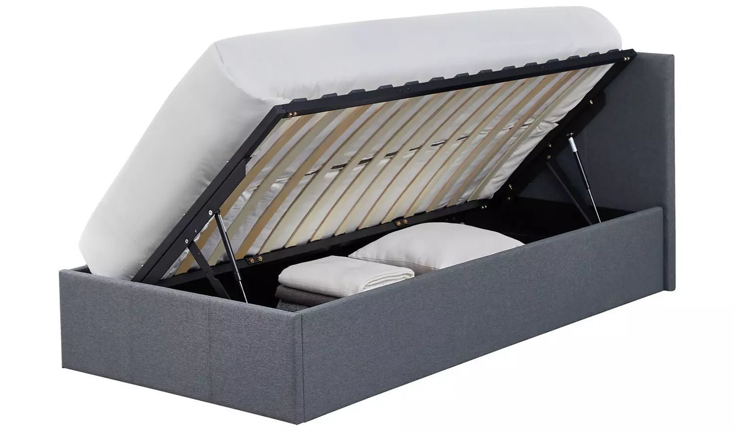 Heathdon Single Ottoman Bed Frame - Grey