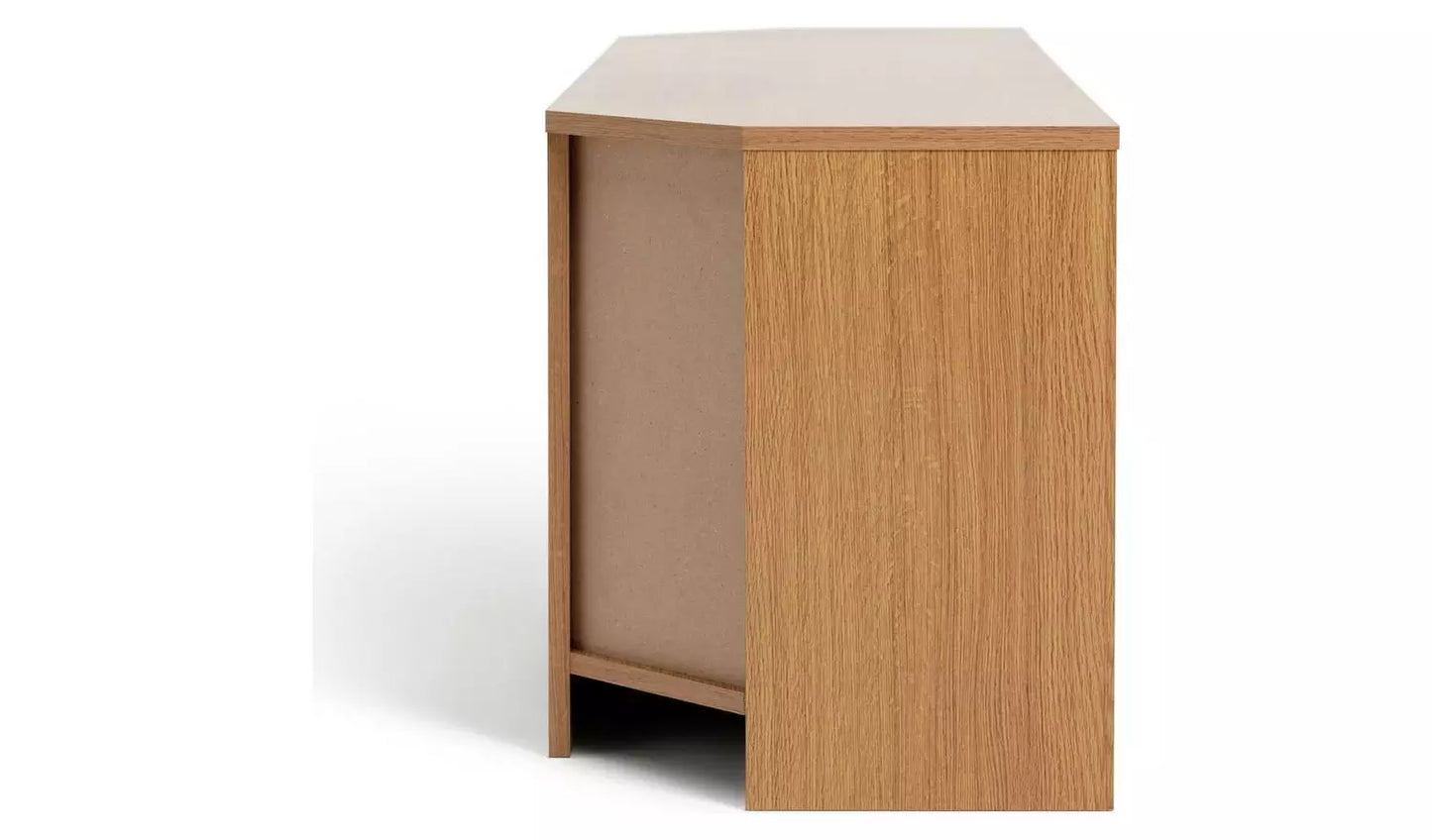 Assembled Corners 2 Door TV Unit - Oak