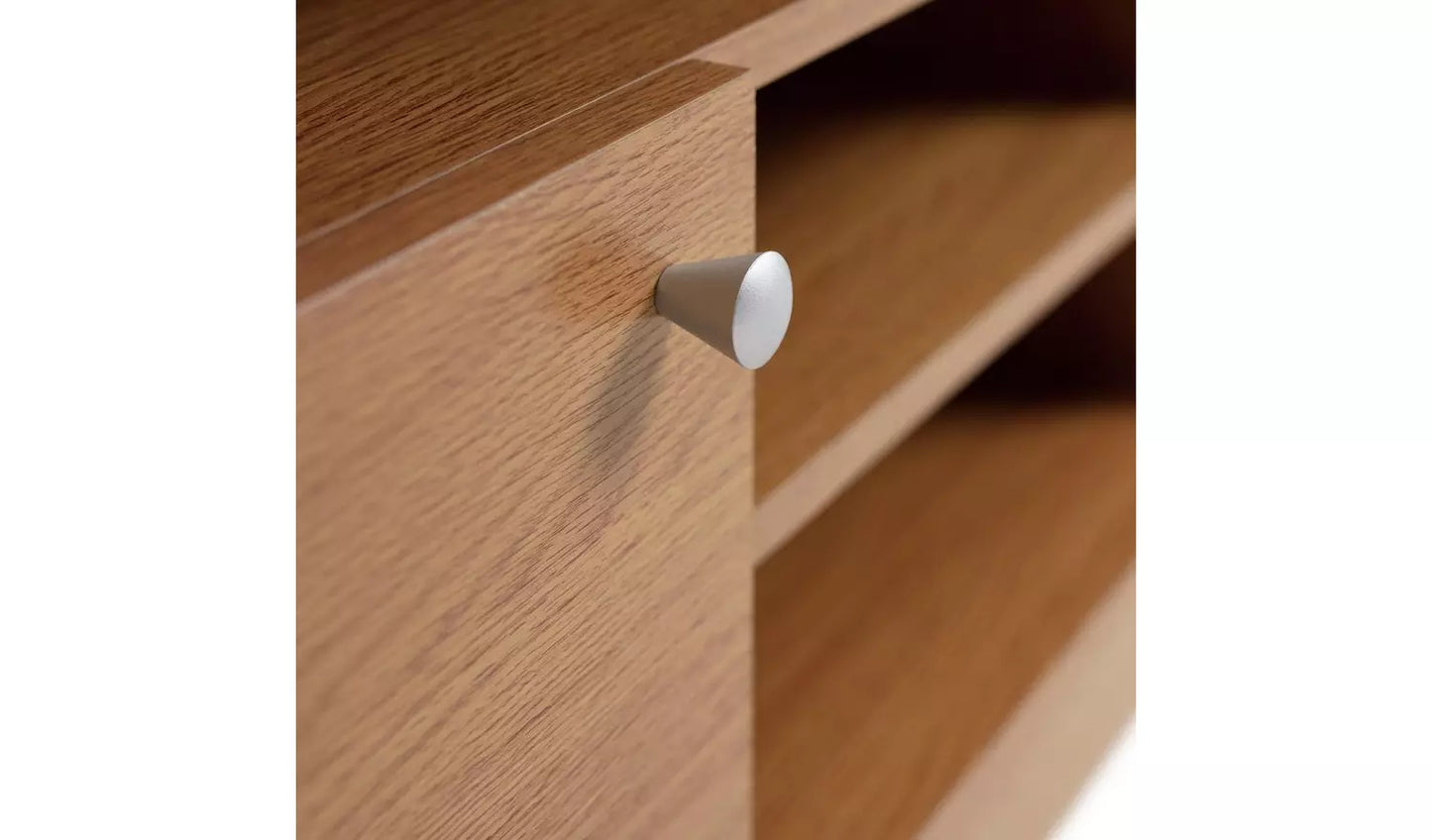 Assembled Corners 2 Door TV Unit - Oak