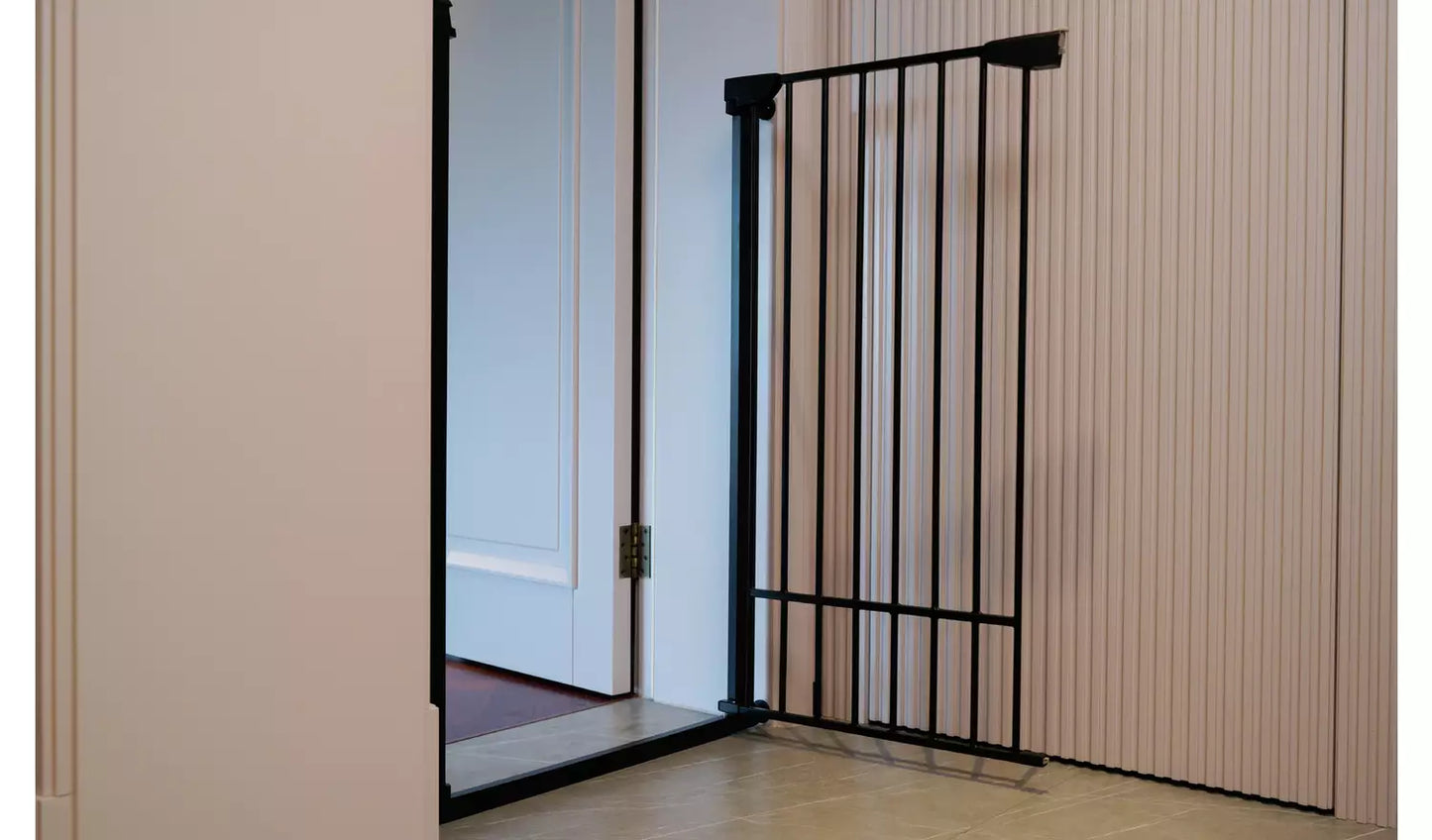 Extra Tall Pressure Fit Pet Gate - Black