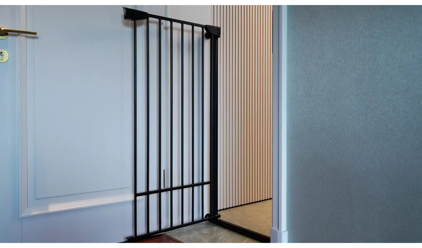 Extra Tall Pressure Fit Pet Gate - Black