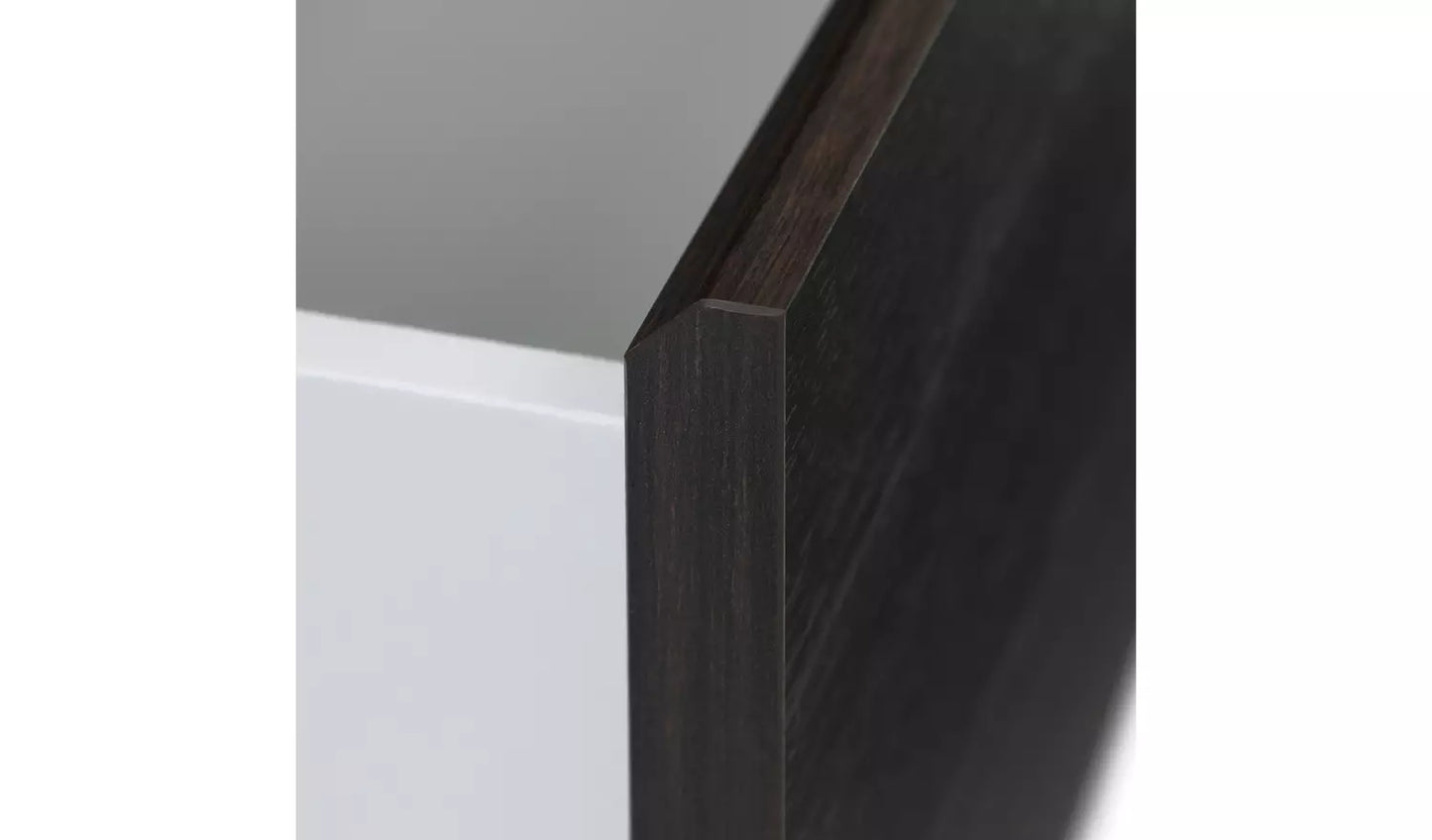 Assembled Habitat Jenson 3 Drawer Chest - Black Brown