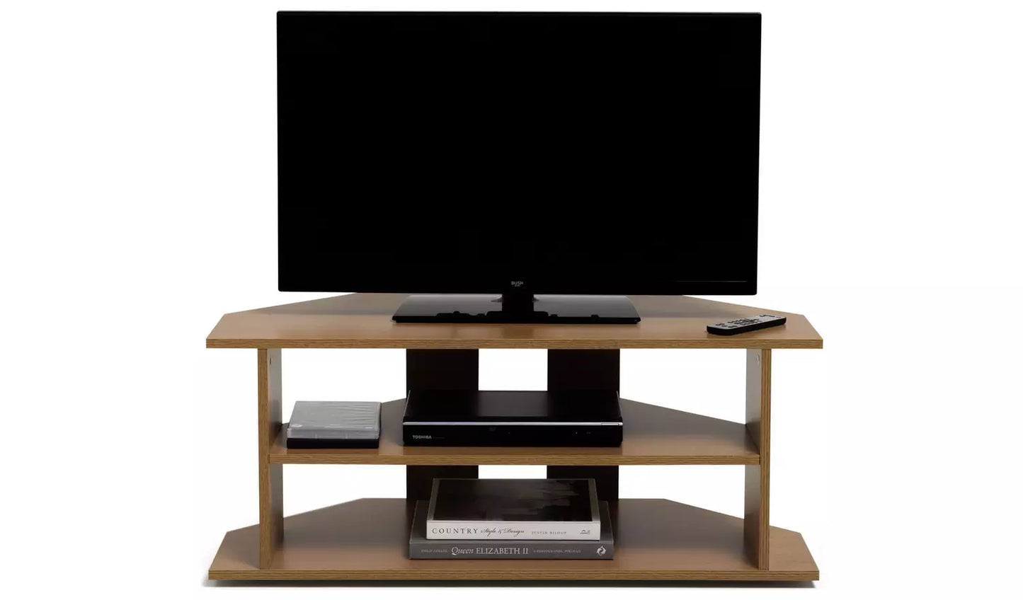 Assembled Corner TV Unit - Oak